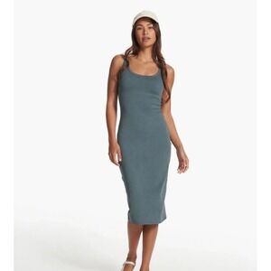 Vuori Teal Tank Midi Dress